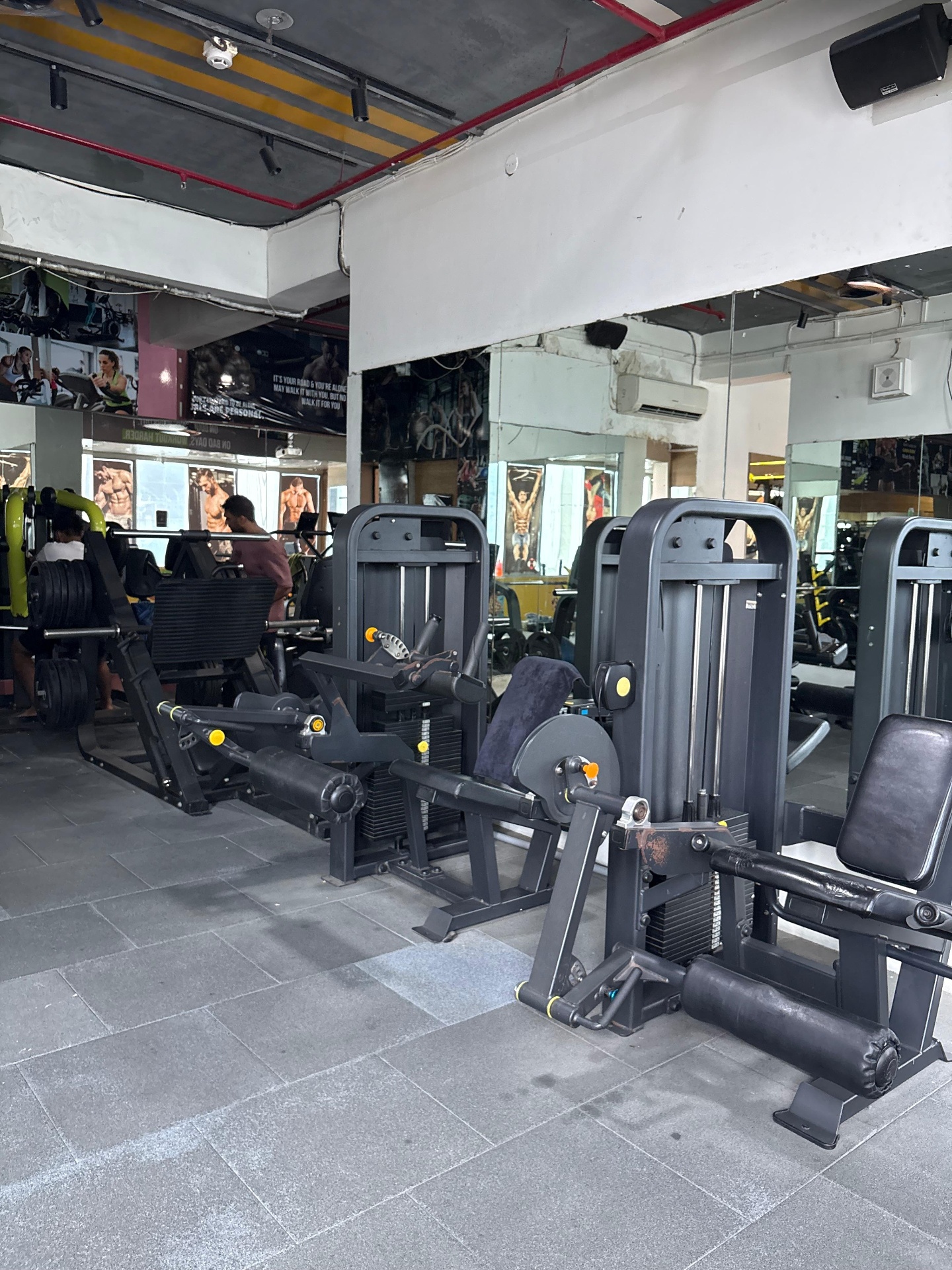 Wide view of the machine floor